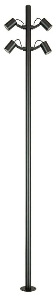 Φωτιστικό Δαπέδου E406 44x14x250cm 4xLed 2148lm 35W 3000K Black