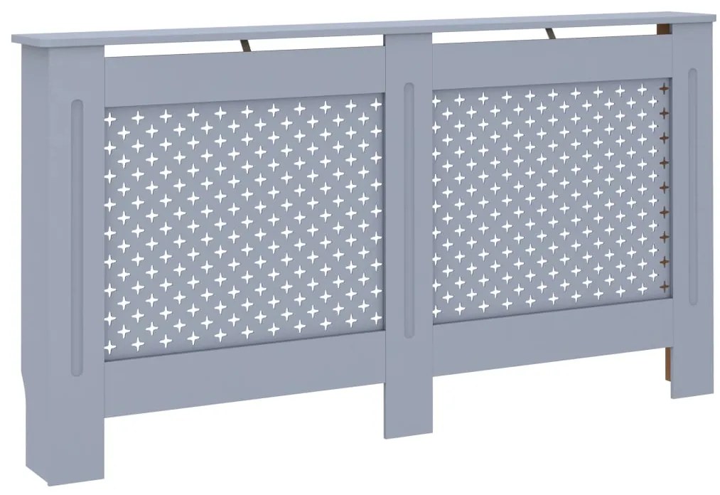 vidaXL Κάλυμμα Καλοριφέρ Ανθρακί 152 x 19 x 81,5 εκ. από MDF
