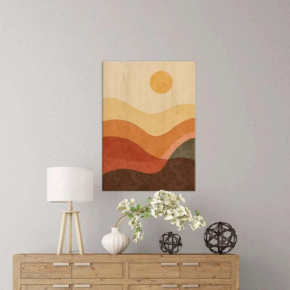 Πίνακας Desert Sun L 21663 67x47x0,6cm Multi Ango Κάθετοι Mdf