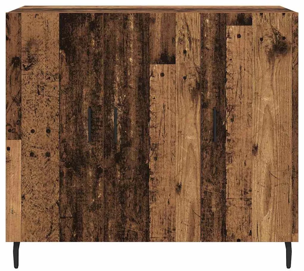 vidaXL Πλαϊνό γραφείο Παλιό ξύλο 90 x 34 x 80 εκ. Επεξεργασμένο ξύλο