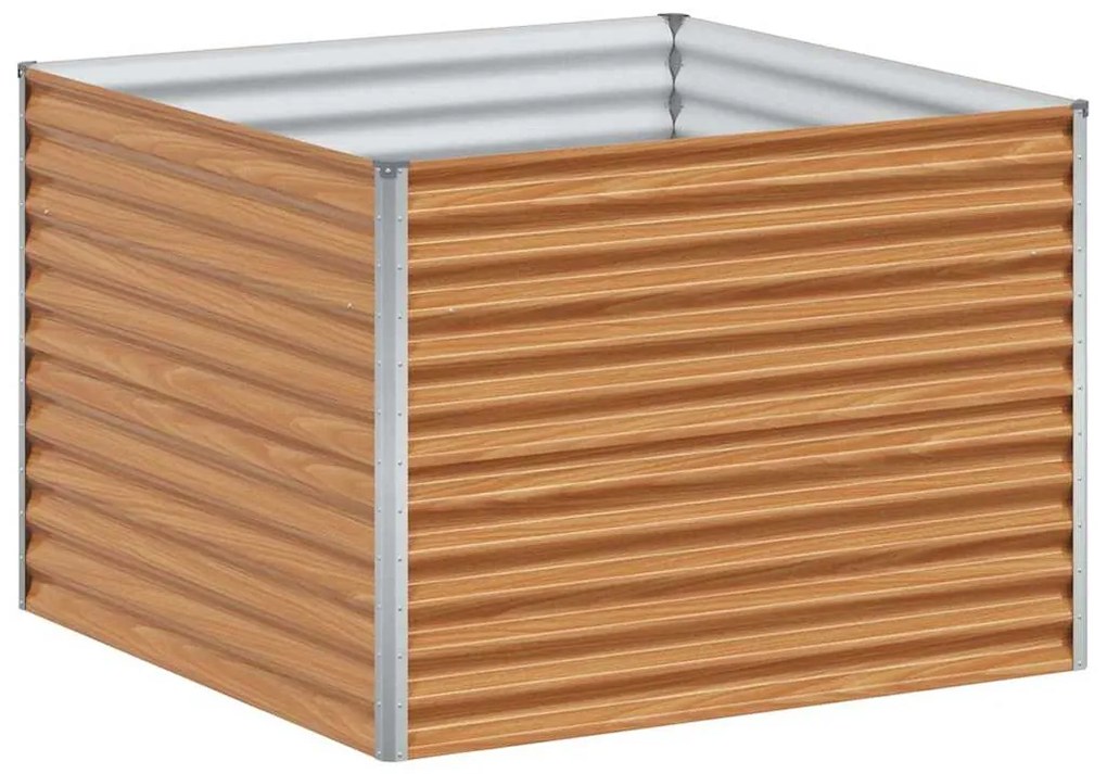 vidaXL Υπερυψωμένη Ζαρντινιέρα 98 x 100 x 68 εκ. Επικαλυμμένος Χάλυβας