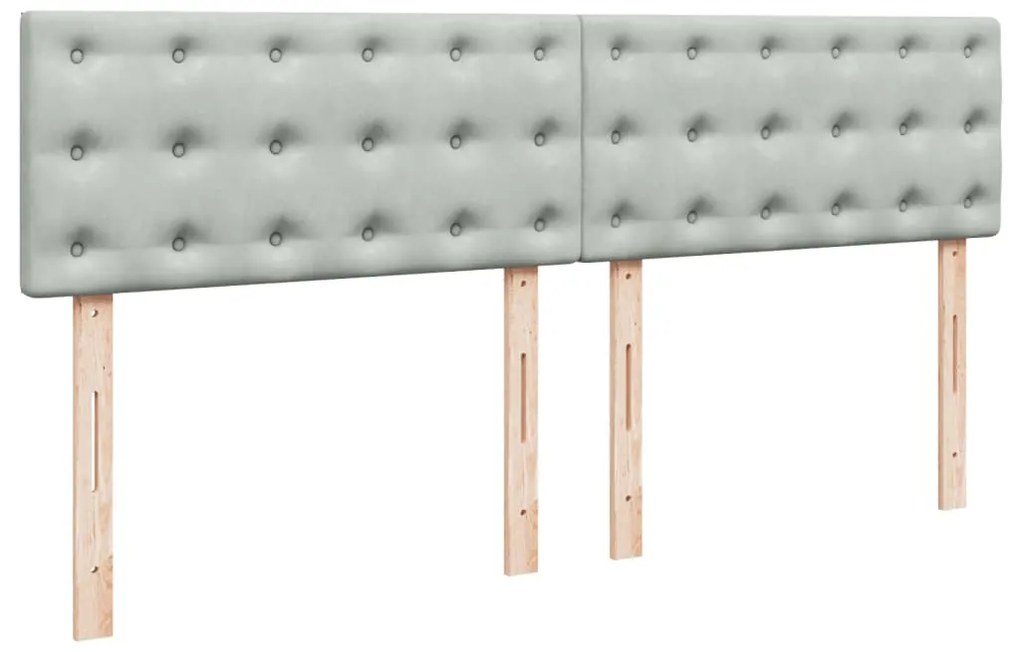 ΚΡΕΒΑΤΙ BOXSPRING ΜΕ ΣΤΡΩΜΑ ΑΝΟΙΧΤΟ ΓΚΡΙ 200X200 ΕΚ. ΒΕΛΟΥΔΙΝΟ 3288714