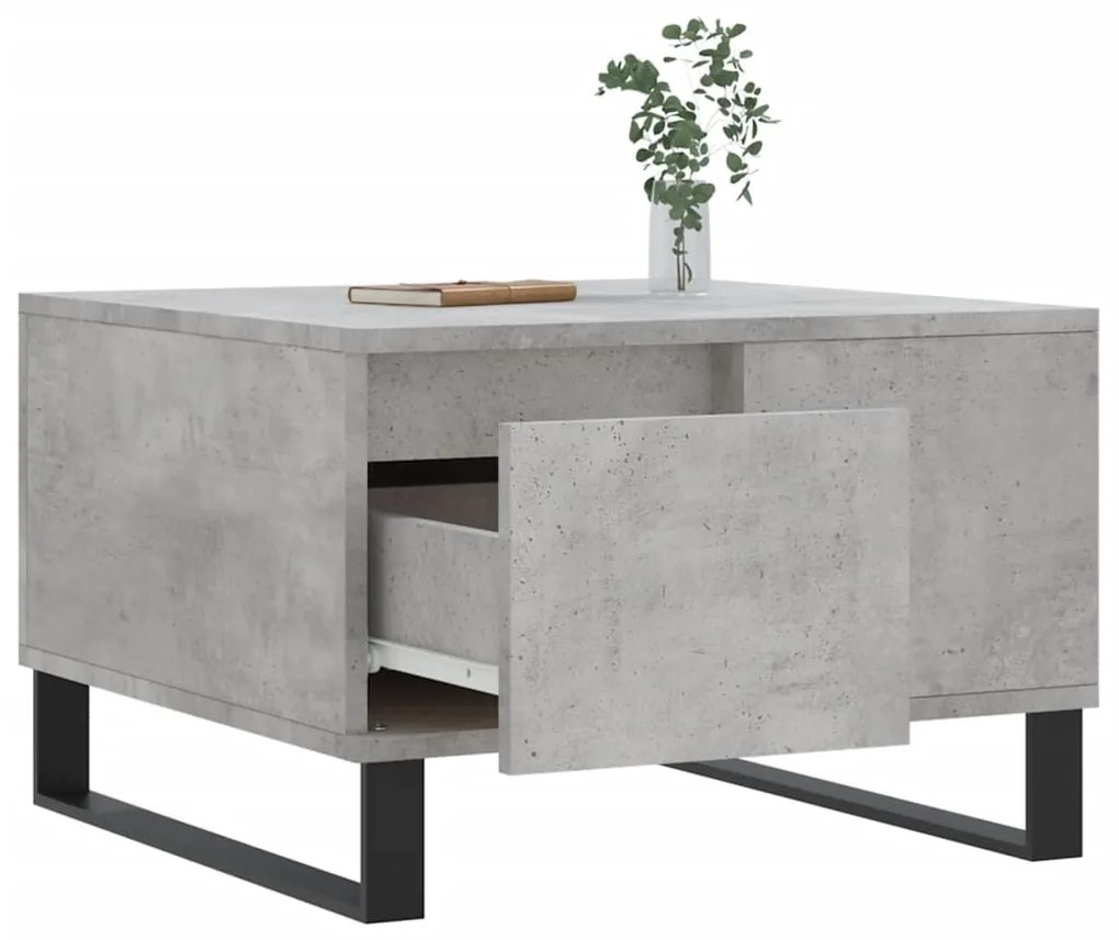 vidaXL Τραπεζάκι Σαλονιού Γκρι Σκυρ. 55x55x36,5 εκ. Επεξεργ. Ξύλο