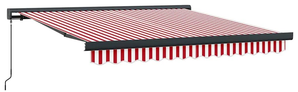 vidaXL Σκηνίτσα Αναδιπλούμενη Κόκκινο, Λευκό 350 x 250 εκ