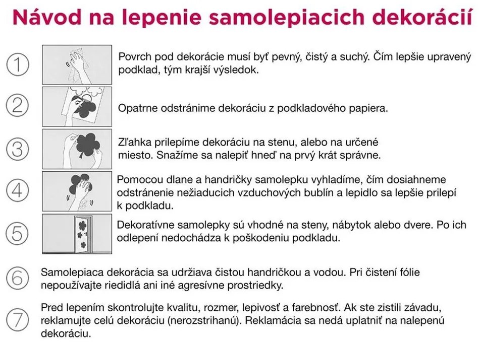 Διακοσμητικά αυτοκόλλητα τοίχου γλυκά καλούδια - 50x70