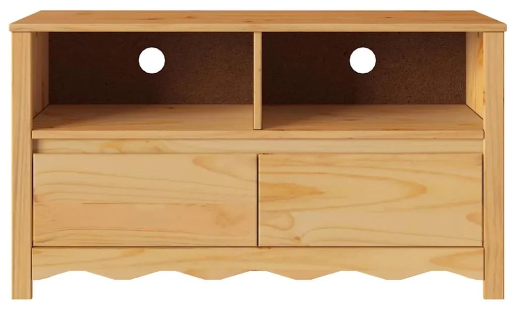 vidaXL Τηλεοπτική Βάση Drammen Δρυς 99 x 43 x 55 εκ. Μασίφ ξύλο πεύκου