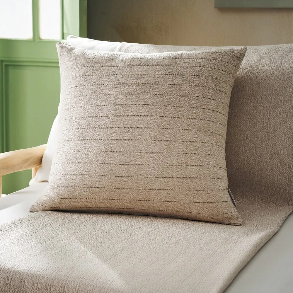Μαξιλαροθήκη Διακοσμητική Keira 358/05 Cream Gofis Home 50X50 Βαμβάκι-Ακρυλικό