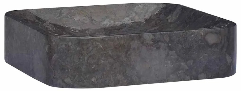 vidaXL Νιπτήρας Μαύρος 40 x 40 x 10 εκ. Μαρμάρινος