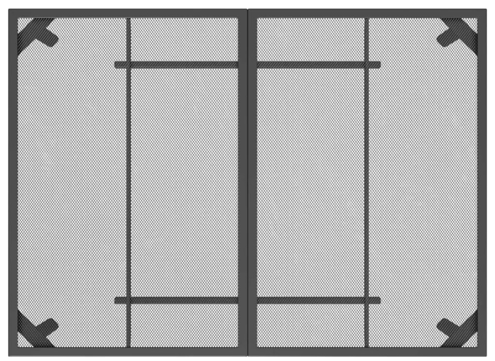 vidaXL Τραπέζι Κήπου Ανθρακί με Πλέγμα 110 x 80 x 72 εκ. Ατσάλινο