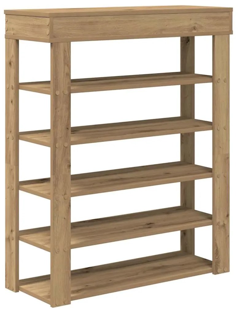 ΡΑΦΙ ΠΑΠΟΥΤΣΙΩΝ  ARTISAN OAK 80X30X98 CM ΚΑΤΑΣΚΕΥΑΣΜΕΝΟ ΞΥΛΟ 859940