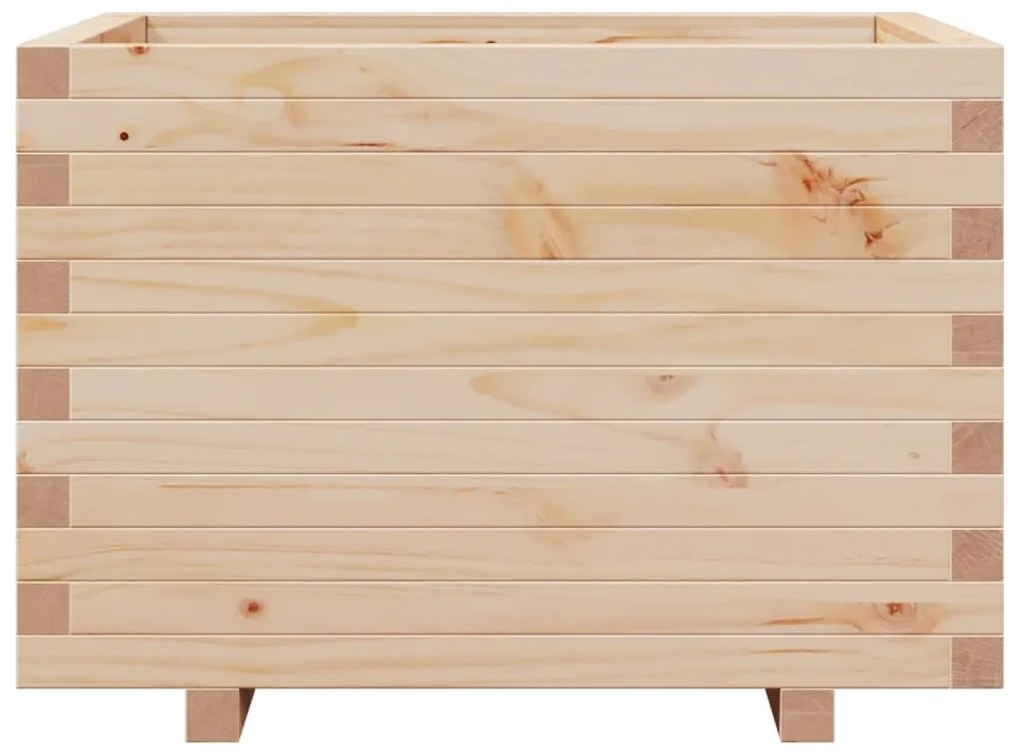 vidaXL Ζαρντινιέρα Κήπου 70x70x49,5 εκ από Μασίφ Ξύλο Πεύκου