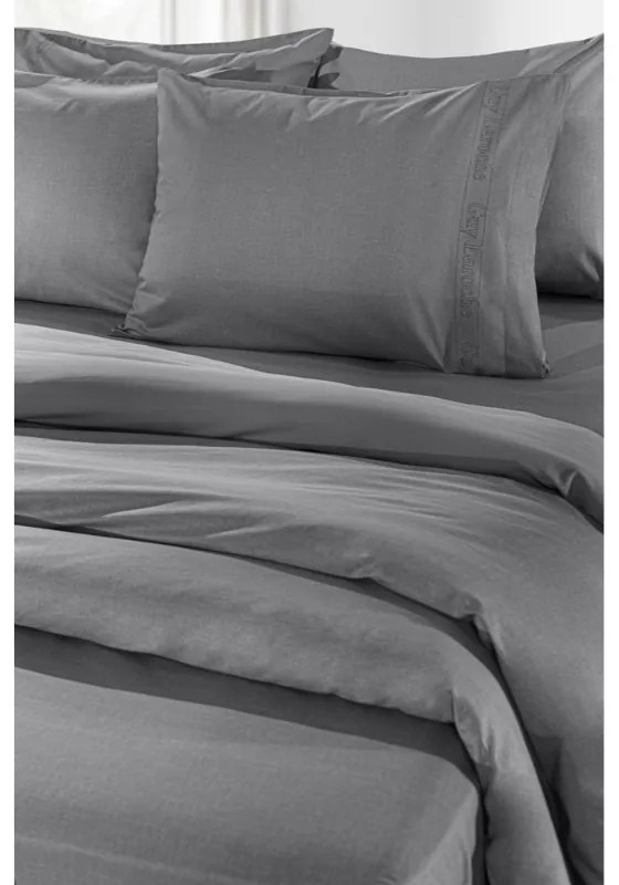 Σεντόνι Υπέρδιπλο "Easy Iron" Color Plus Anthracite 240x270 - Guy Laroche