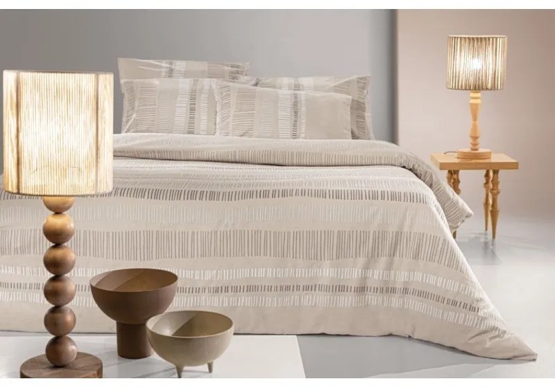 Σετ Σεντόνια Φανελένια King Size 270x265 Nuvola Taupe 5206480672989