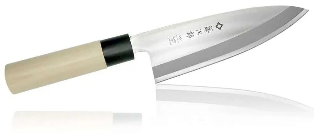 Μαχαίρι Deba Japanese MV F-1055 18cm Natural-Chrome Tojiro Steel,Wood