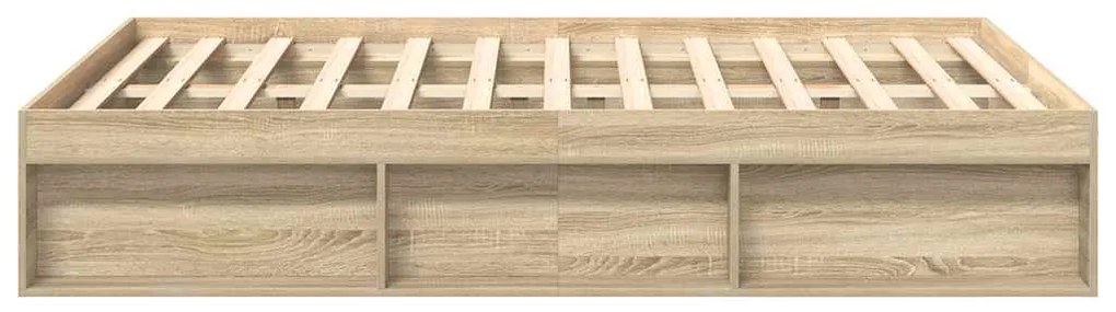 vidaXL Πλαίσιο Κρεβατιού Sonoma Δρυς 140x200 εκ.