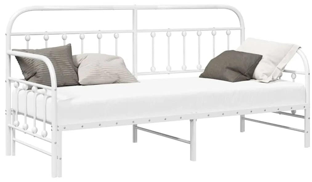 vidaXL Σκελετός κρεβατιού ημέρας Λευκό 80 x 200 cm