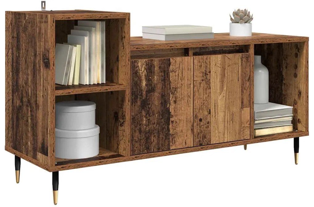 vidaXL Ντουλάπι TV Παλιό Ξύλο 100 x 35 x 55 εκ Επεξεργασμένο ξύλο