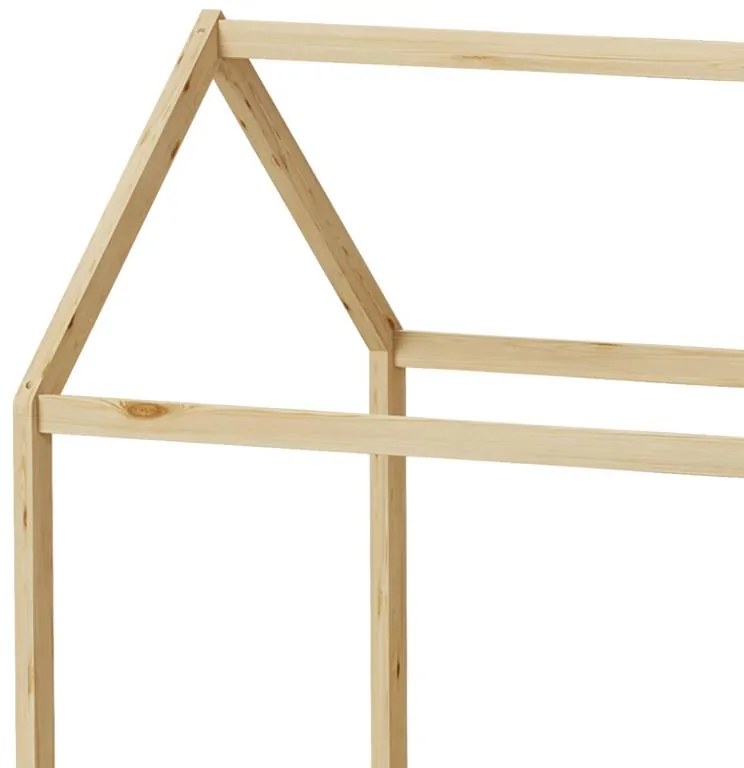 Κρεβάτι παιδικό Mellin τύπου Montessori με 2 συρτάρια ξύλο φυσικό 90x190 εκ. 90x190x140 εκ.