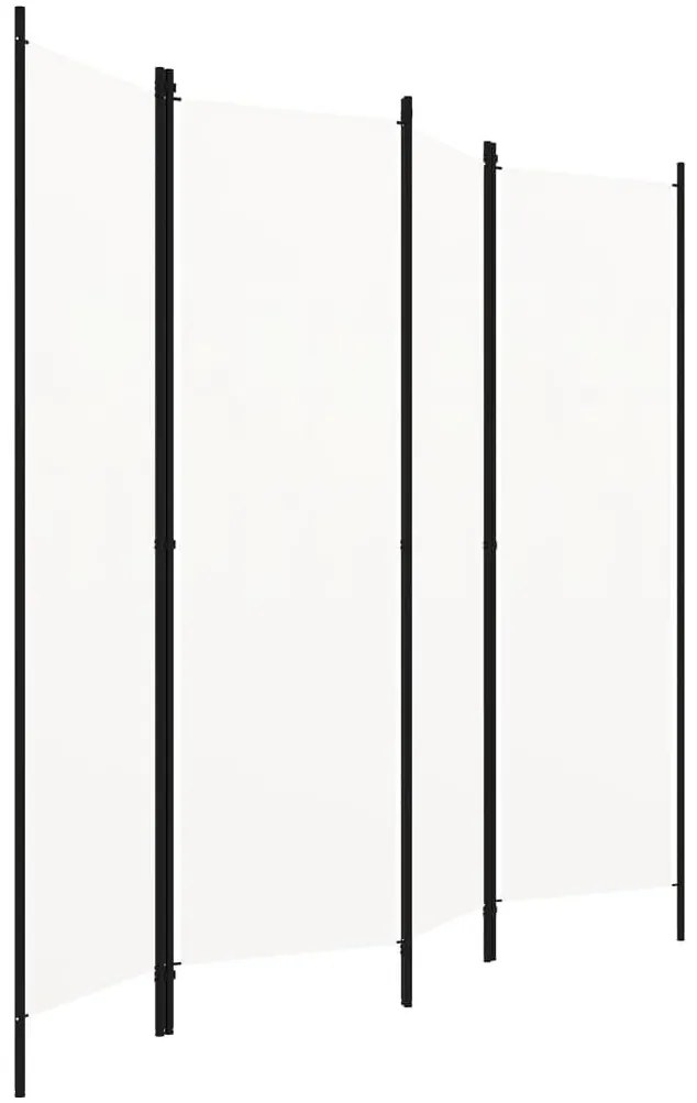 vidaXL Διαχωριστικό Δωματίου με 4 Πάνελ Λευκό 200 x 180 εκ.
