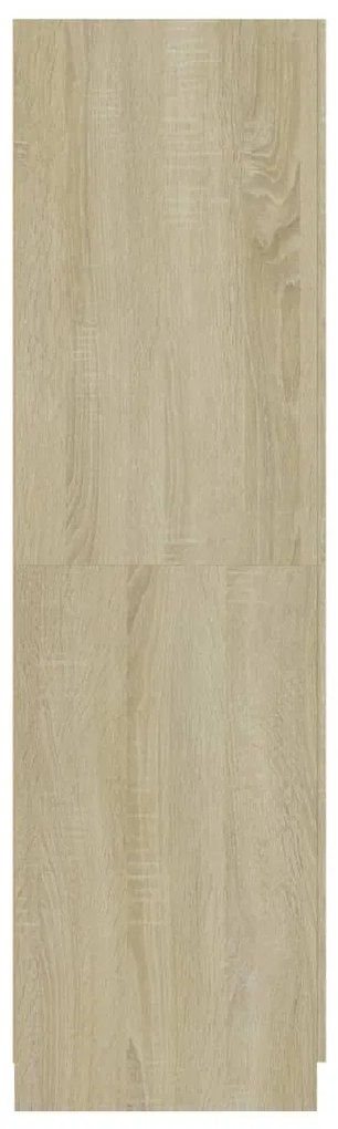 vidaXL Ντουλάπα Χρώμα Sonoma-Δρυς 80 x 52 x 180 εκ. από Επεξ. Ξύλο