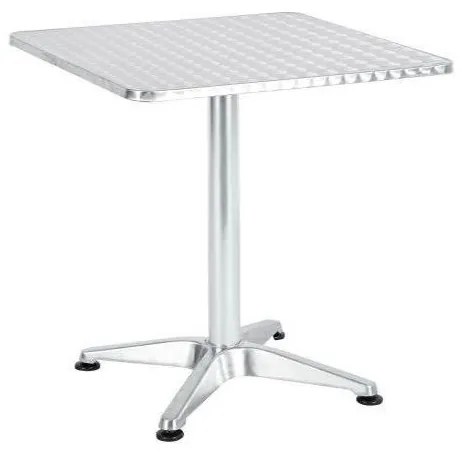 Τραπέζι ArteLibre Αλουμινίου CALLISTO Ασημί 60x60x70cm-14450051