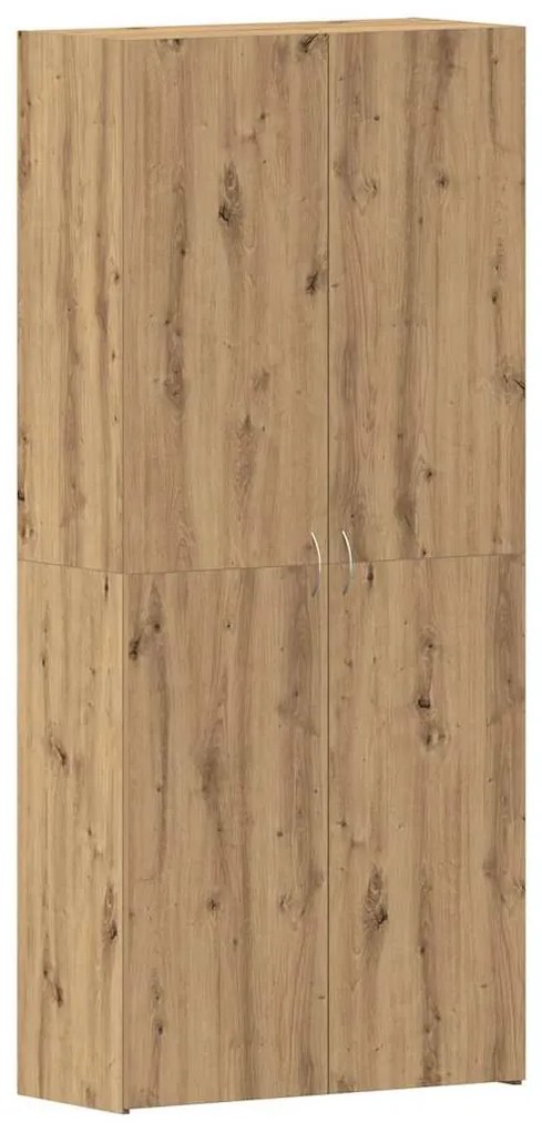 vidaXL Ντουλάπα Παπουτσιών Καφέ 80 x 35.5 x 180 εκ Επεξεργασμένο ξύλο