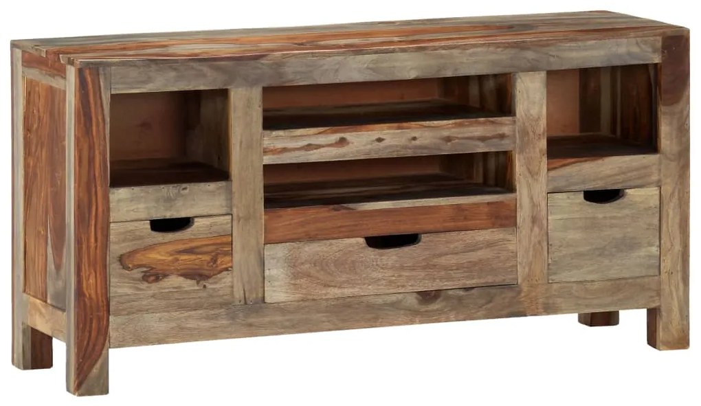 vidaXL Μπουφές Γκρι 100 x 30 x 50 εκ. από Μασίφ Ξύλο Ακακίας