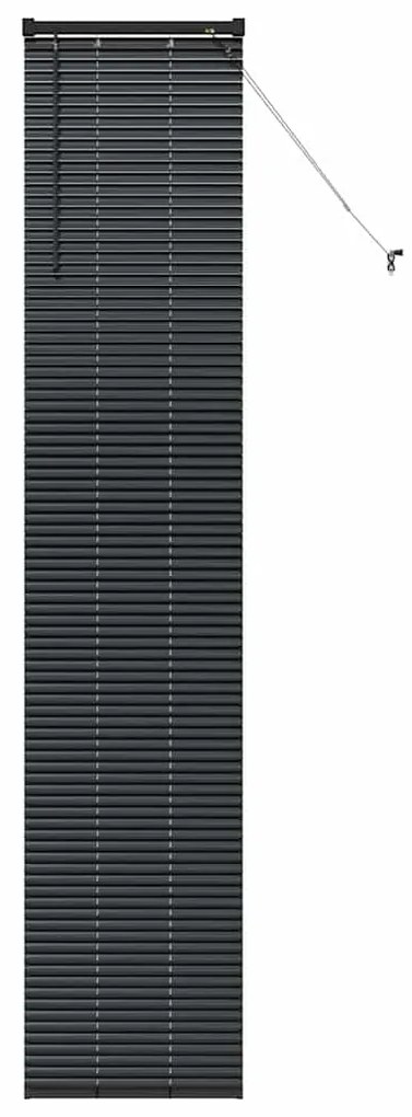 vidaXL Ρολό Παραθύρου με κουρτίνες Άλλο Μαύρο 40 x 220 cm Αλουμίνιο