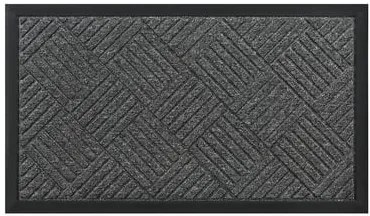 HOME USE πατάκι εισόδου HUH-0212, αντιολισθητικό, 60x40cm, 5mm πάχος, γκρι