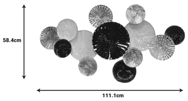 ΔΙΑΚΟΣΜΗΤΙΚΟ ΤΟΙΧΟΥ FAIM INART ΜΕΤΑΛΛΟ ΣΕ ΧΡΥΣΗ, ΜΑΥΡΗ ΚΑΙ ΛΕΥΚΗ ΑΠΟΧΡΩΣΗ 111.1X5.7X58.4ΕΚ
