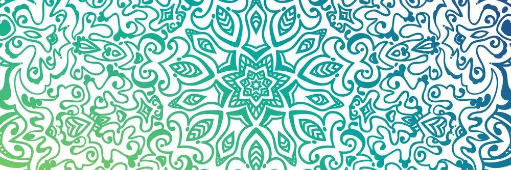 Εικόνα γαλαζοπράσινη Μάνταλα - 150x50