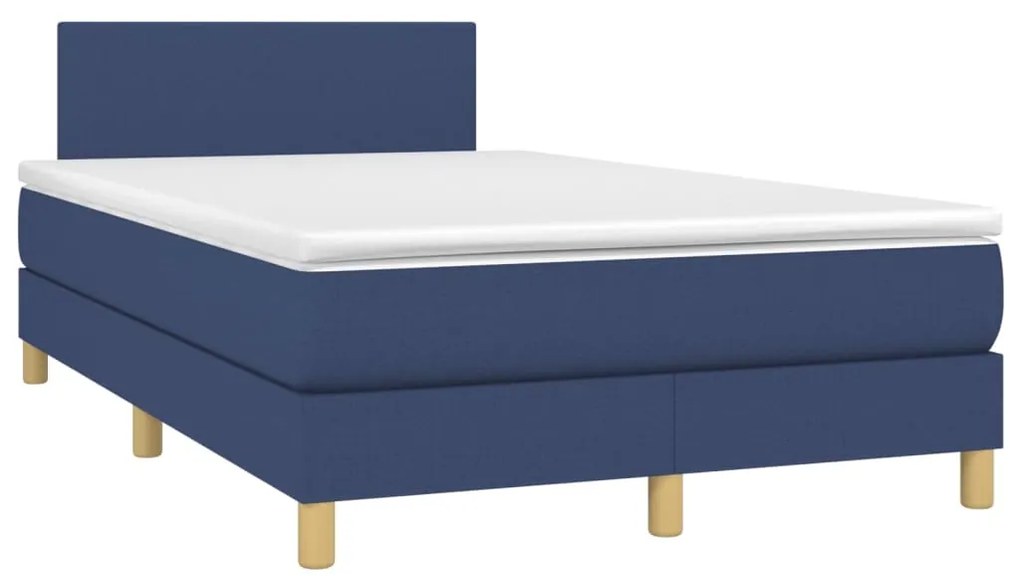 ΚΡΕΒΑΤΙ BOXSPRING ΜΕ ΣΤΡΩΜΑ ΜΠΛΕ 120X200 ΕΚ. ΥΦΑΣΜΑΤΙΝΟ 3140447