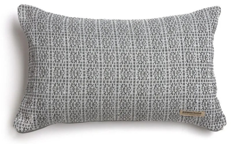 Μαξιλαροθήκη Διακοσμητική Onia Classic Anthracite-Grey Aslanis Home 30X50 Βαμβάκι-Chenille