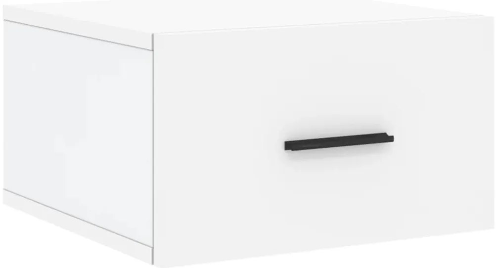 vidaXL Κομοδίνα Επιτοίχια 2 τεμ. Λευκά 35x35x20 εκ.