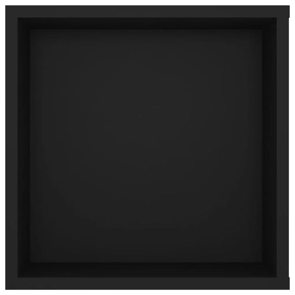 Έπιπλο Τηλεόρασης Κρεμαστό Μαύρο 102 x 35 x 35 εκ Μοριοσανίδα - Μαύρο