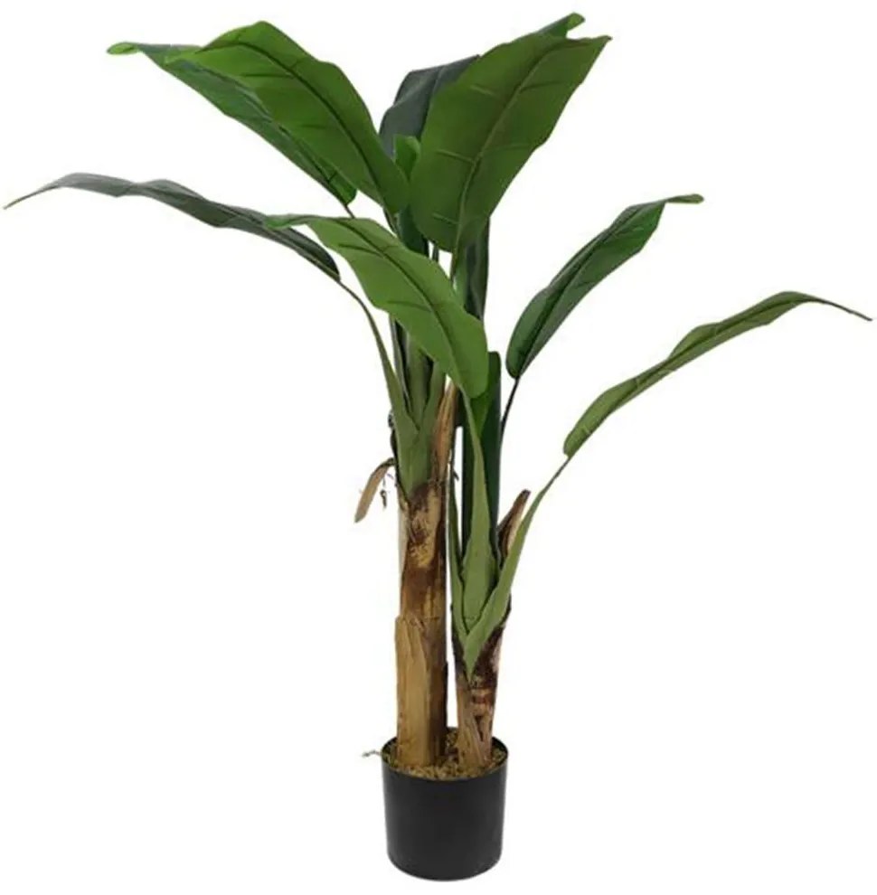 Τεχνητό Δέντρο Μπανανιά NP702_145 Ύψος 145cm Green New Plan Πλαστικό, Ύφασμα