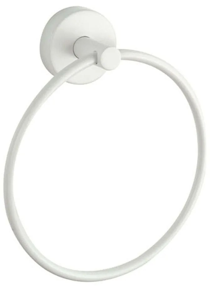 Κρεμάστρα Πετσέτας Κρίκος Uno 1220 66 17x5,2x19cm White Karag Stainless Steel