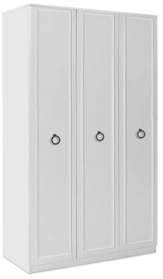 Ντουλάπα Ρούχων Hampton 0241425 Τρίφυλλη 103x52x185cm White Τρίφυλλη