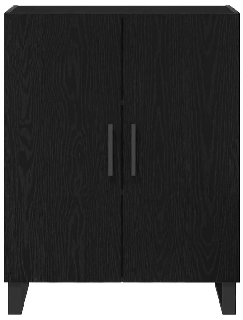 vidaXL Highboard Επιτοίχιο 2 pcs Μαύρη δρυς 69.5 x 34 x 180 εκ.