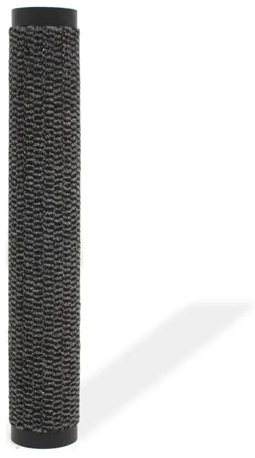 Πατάκι Απορροφητικό Σκόνης Ορθογώνιο Ανθρακί 80x120 εκ Θυσανωτό - Ανθρακί
