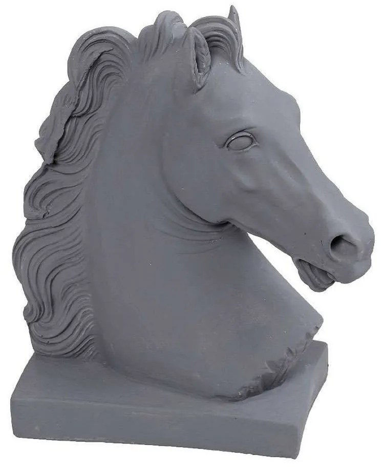 Διακοσμητικό Άλογο G.S7.N37K1 20cm Grey Espiel Plaster