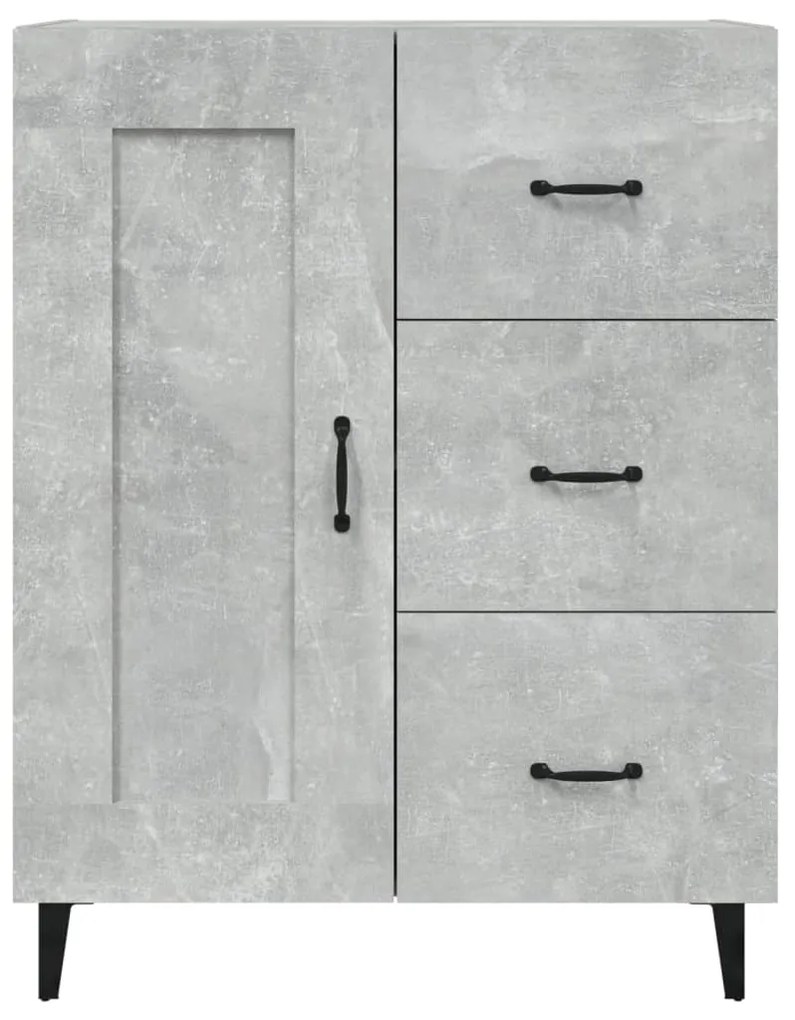 vidaXL Ντουλάπι Γκρι Σκυροδέματος 69,5x34x90 εκ. Επεξεργασμένο Ξύλο