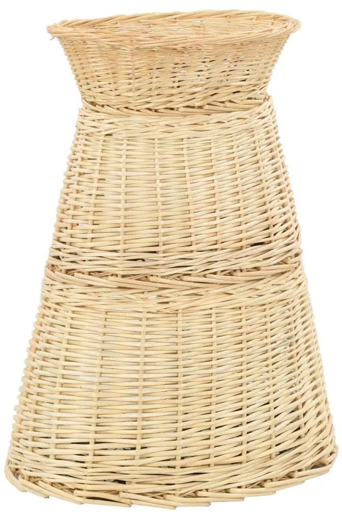 vidaXL Καλάθι Γάτας Σετ 3 τεμ. με Μαξιλάρια 47x34x60 εκ. Φυσική Ιτιά