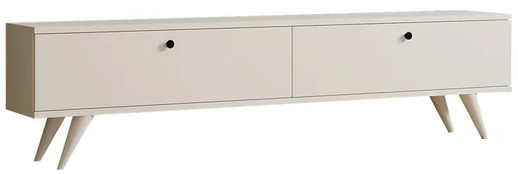 Έπιπλο τηλεόρασης Jate pakoworld σε λευκή απόχρωση 160x25x40εκ