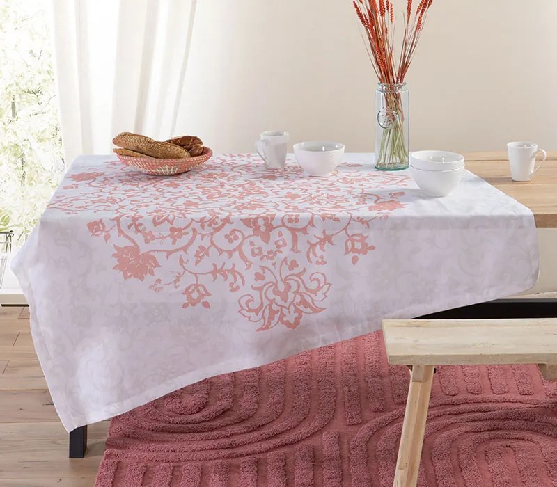 Τραπεζομάντηλο Dreamer Coral 140x140 - Nef-Nef Homeware