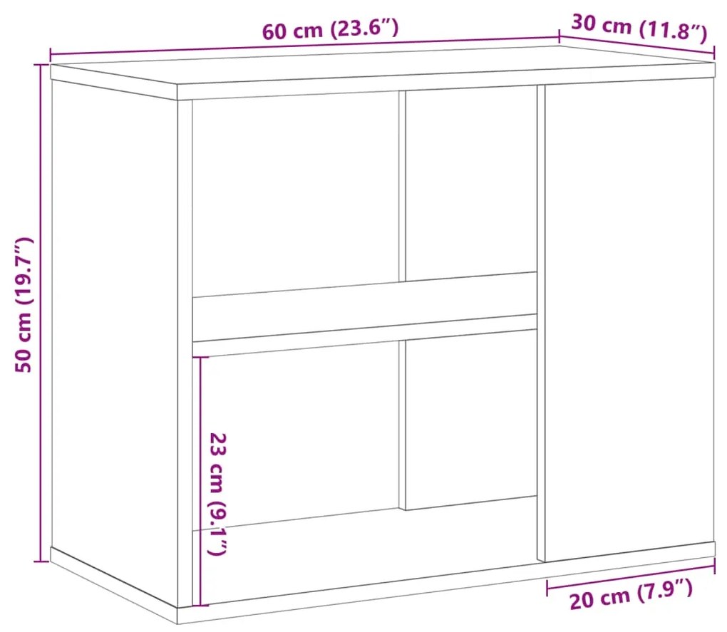 ΒΟΗΘΗΤΙΚΟ ΝΤΟΥΛΑΠΙ ΑΡΤΙΣΙΑΝΗ ΔΡΥΣ 60X30X50ΕΚ ΕΠΕΞΕΡΓΑΣΜΕΝΟ ΞΥΛΟ 856493