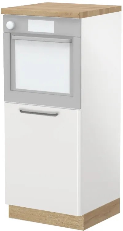 Επιδαπέδιο ντουλάπι φούρνου ψηλό Modena K14-60-1KR-Λευκό γυαλιστερό - 60.00Χ60.00Χ148.00cm