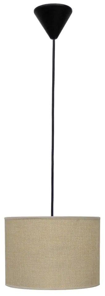Φωτιστικό Οροφής 14-0143 1/Ε27 Με Αμπαζούρ Φ20x100cm ΗΚ-02 Beige Heronia