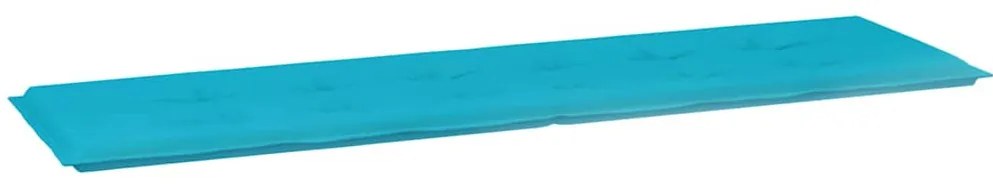 vidaXL Μαξιλάρι Παγκάκι Κήπου Τιρκουάζ 180 x 50 x 4 cm Ύφασμα Oxford