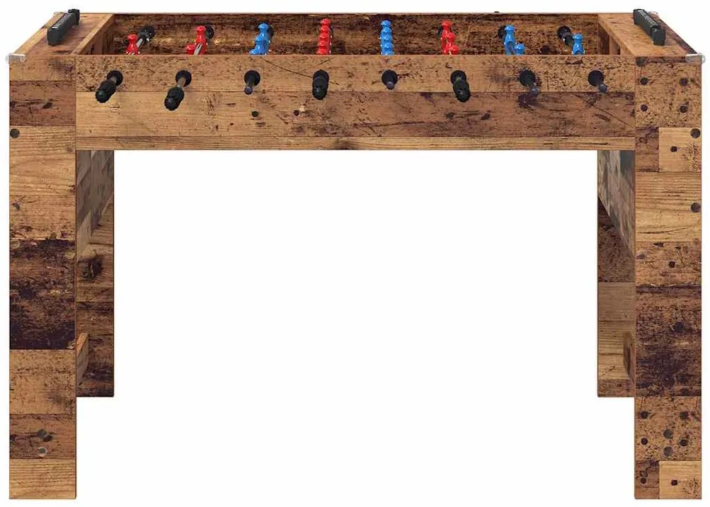 vidaXL Τραπέζι Φουτμπολ Παλιό ξύλο 125 x 60,5 x 80 εκ.